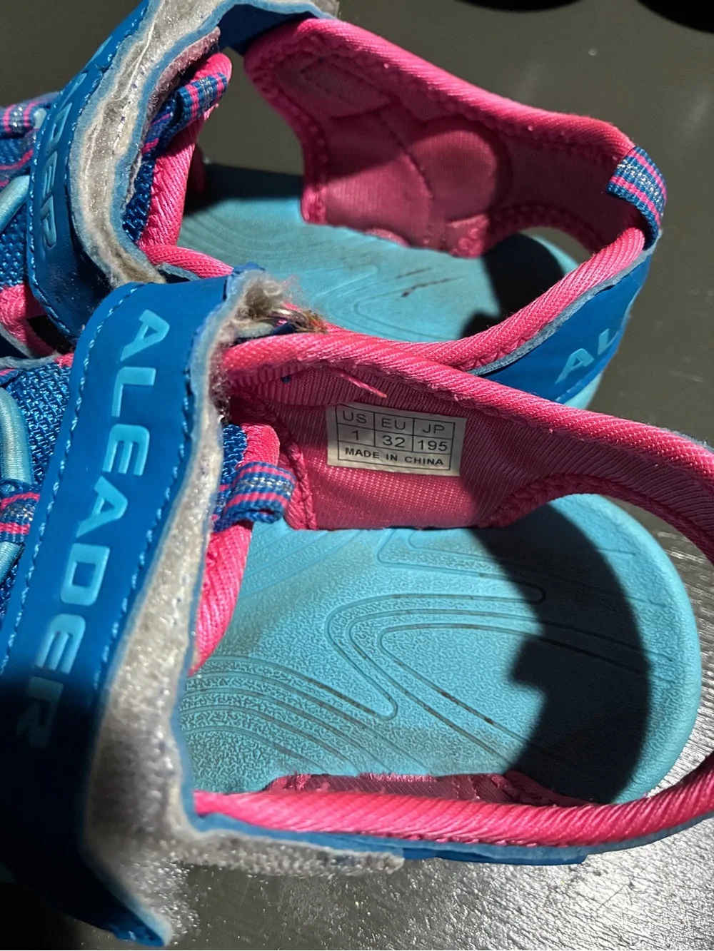 Kids Blue & Pink Athletic Sandals - Comfortable Active Footwear set of 3 size 1